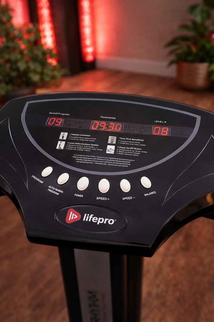 Whole body vibration plate session
